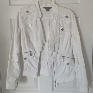 WHBM white jacket size 2